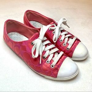 3/$30 Coach Dillan Hot Pink Sneakers